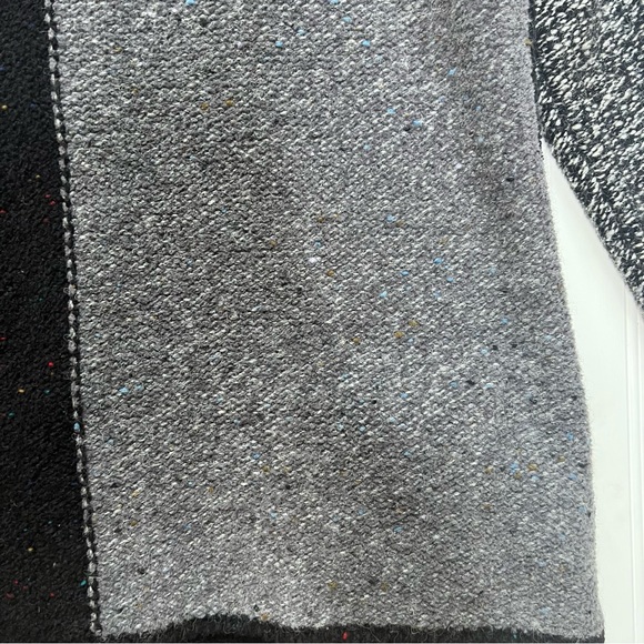 Susan Bristol Long Gray/ Black Patchwork Sweater/ Cardigan - Picture 12 of 15